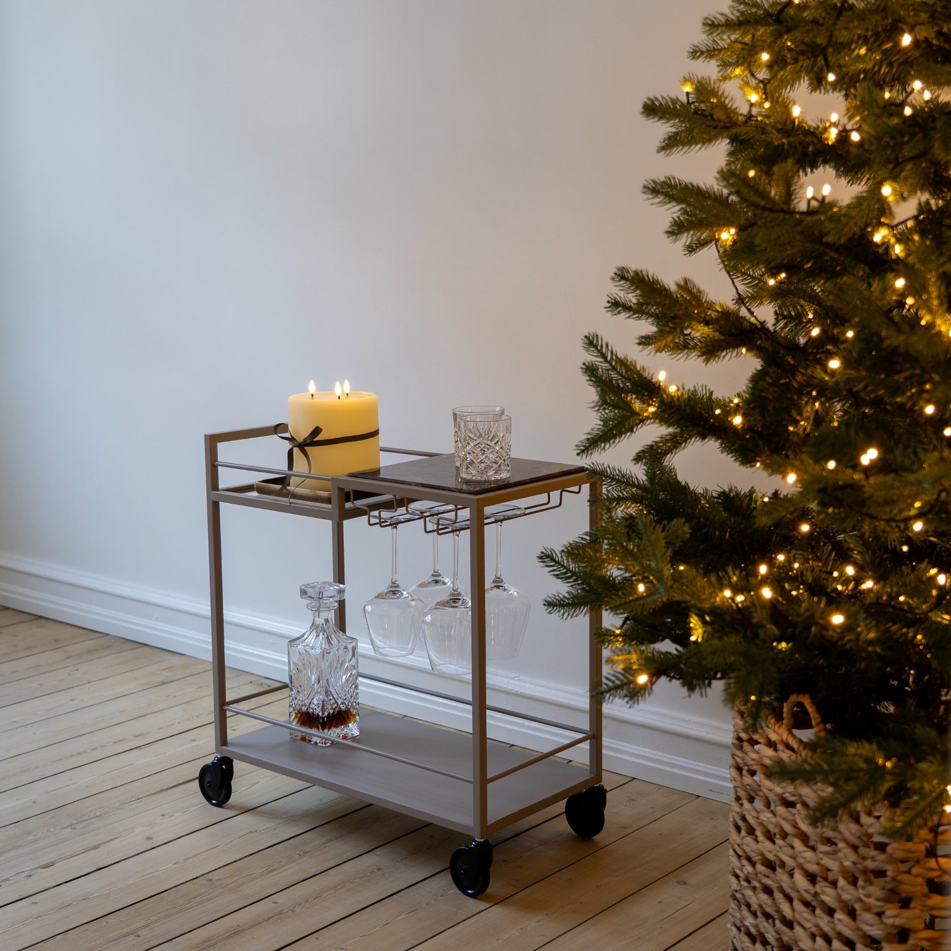 Mason II Servierwagen MINI – hellbraun